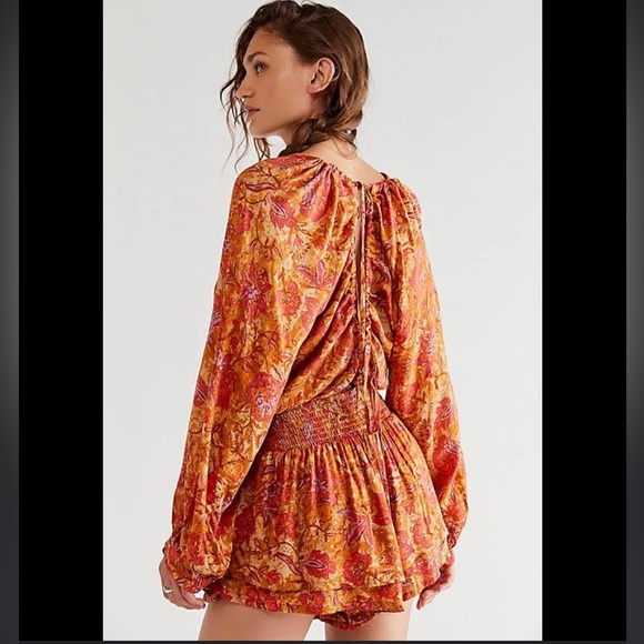 NWOT Free People Dance 'Til Dawn Romper in Floral Print Size S - Picture 2 of 12